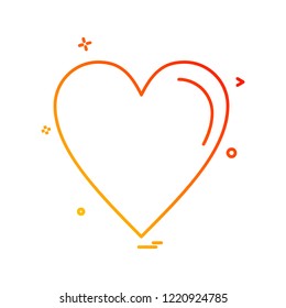 Heart icon design vector