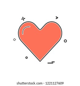 Heart icon design vector