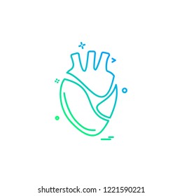 Heart icon design vector