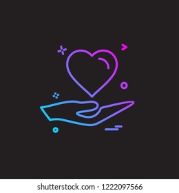 Heart icon design vector