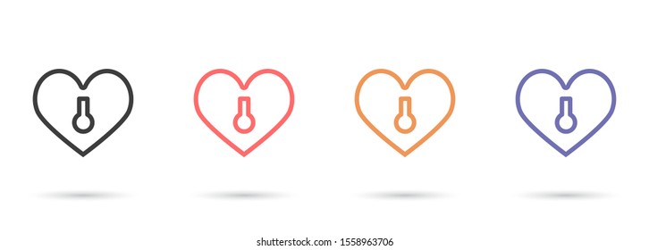 heart icon design vector graphic