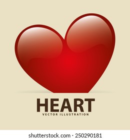 heart icon design, vector illustration eps10 graphic 
