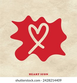 Heart icon design for website template and banners.