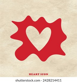 Heart icon design for website template and banners.