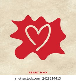Herzsymbol-Design für Website-Vorlage und Banner.