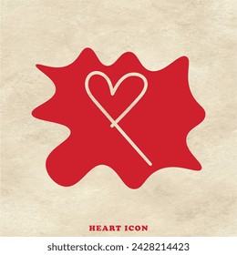 Herzsymbol-Design für Website-Vorlage und Banner.