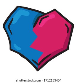 Icono del corazón. Doodle, corazón. Icono simple dibujado a mano. Ilustración vectorial.	