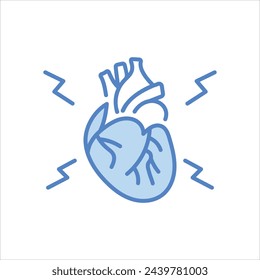 Corazón icono editable stock vector stock