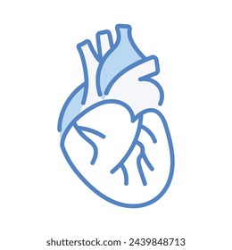 Heart icon editable stock vector illustration