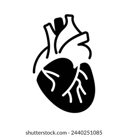 Icono de corazón editable ilustración vectorial de stock