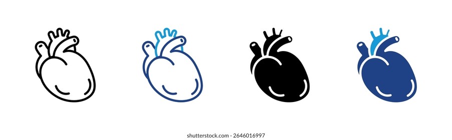 Elemento del icono del corazón para el diseño