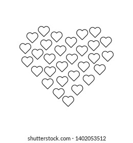 heart in heart icon. Element of Mother day for mobile concept and web apps icon. Outline, thin line icon for website design and development, app development