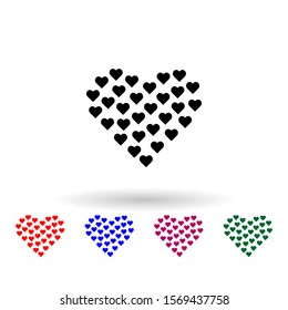 heart in heart icon. Element of mother day for mobile concept and web apps. Isolated heart in heart icon can be used for web and mobile. Premium icon on white background