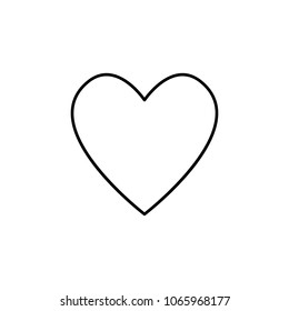 a heart icon. Element of simple icon for websites, web design, mobile app, info graphics. Thin line icon for website design and development, app development on white background