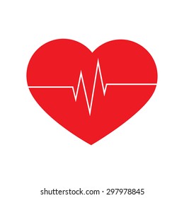 Heart icon, emergency