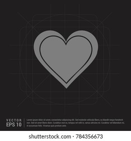 Heart icon - EPS 10