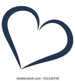 heart icon eps10 vector art image logo sign flat design web app stock