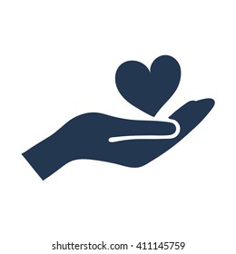 heart icon eps10 vector art image logo sign flat design web app stock