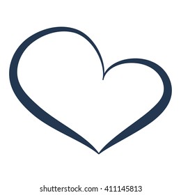 heart icon eps10 vector art image logo sign flat design web app stock