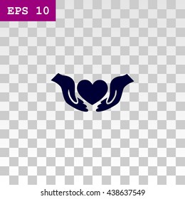 heart icon eps10 vector eps jpg ui flat app web art ai