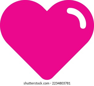 Heart icon, heart fill icon vector