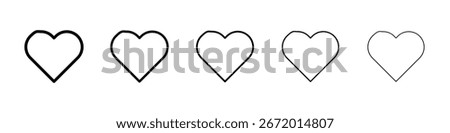 Heart icon filled flat sign concept for web design.