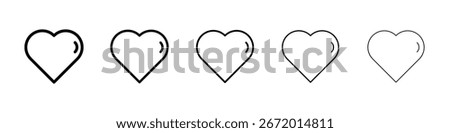 Heart icon filled flat sign concept for web design.