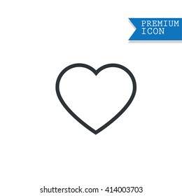 heart icon flat