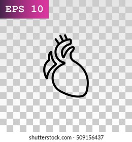  Heart icon flat.