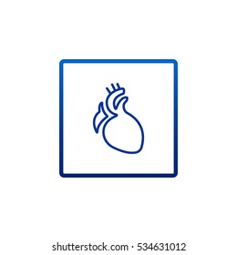  Heart icon flat.