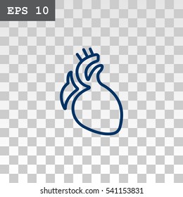  Heart icon flat.