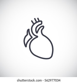  Heart icon flat.