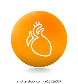  Heart icon flat.