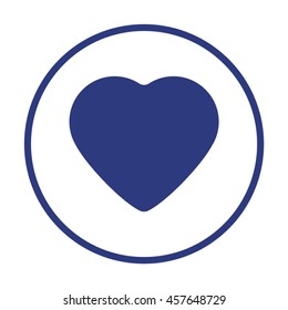  Heart  icon. Flat design.