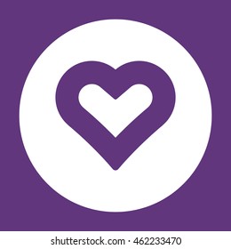  Heart  icon. Flat design. - Shutterstock ID 462233470