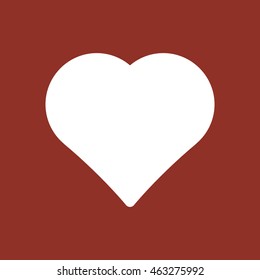  Heart  icon. Flat design.