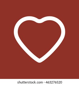  Heart  icon. Flat design.