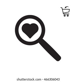  Heart  icon. Flat design.