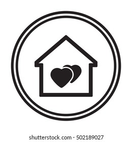  Heart  icon. Flat design.