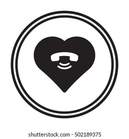  Heart  icon. Flat design.