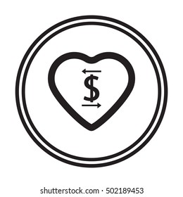  Heart  icon. Flat design.