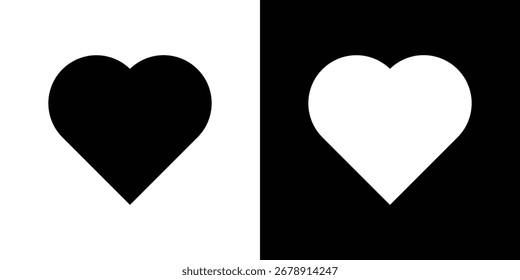 Heart icon flat design. Eps 10