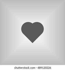 heart Icon, flat design style