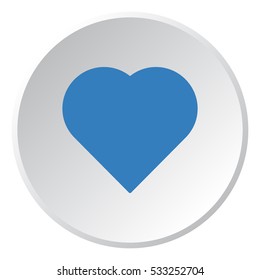 heart Icon, flat design style