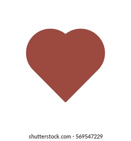 heart Icon, flat design style