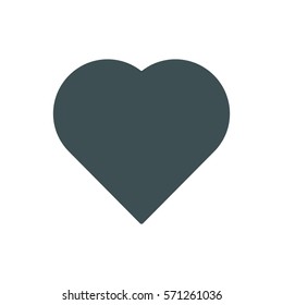 heart Icon, flat design style