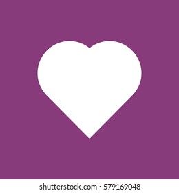 heart Icon, flat design style