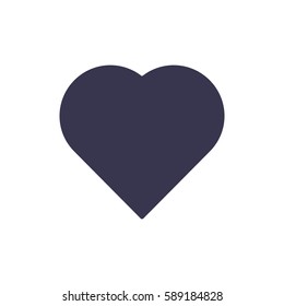 heart Icon, flat design style