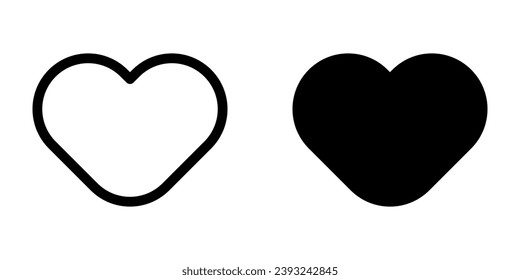 Heart icon. flat design vector illustration for web and mobile