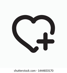 	
Heart icon. flat illustration of Heart vector icon for web